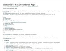 Tablet Screenshot of hakank.org